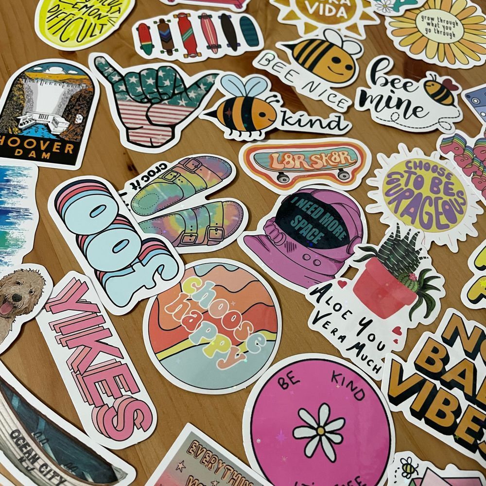 Vinyl Sticker Lot Waterproof‎ Fun Sticker Bundle Holographic Stickers